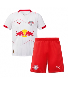 RB Leipzig Maglia Gara Casa Repliche 2025-26 Bambino Maniche Corte